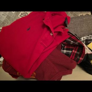 Boys lot of like new winter tops shirts, 12/14 and 14/16 Ralph Lauren, Chaps